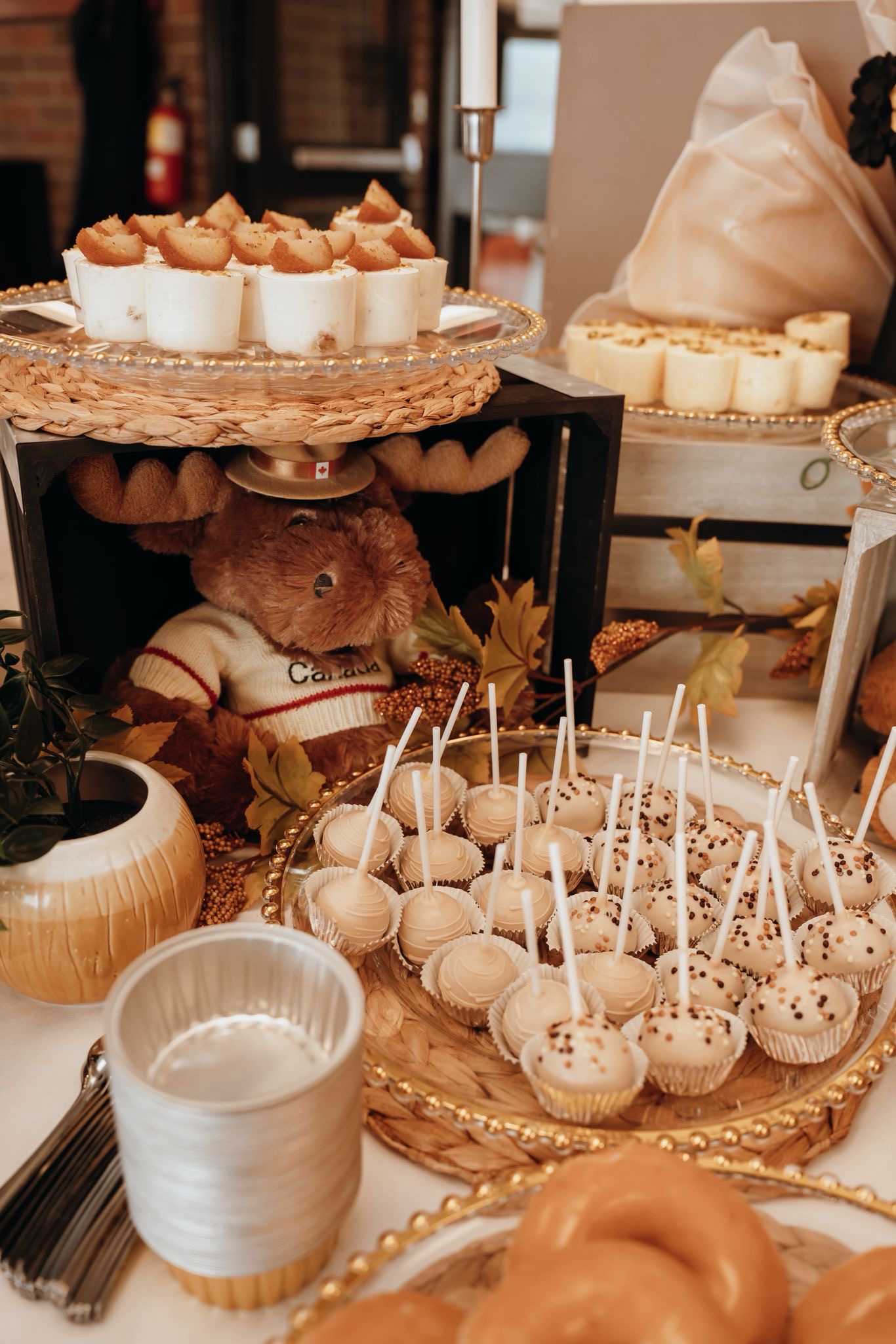 Cake pops dessert spread detail